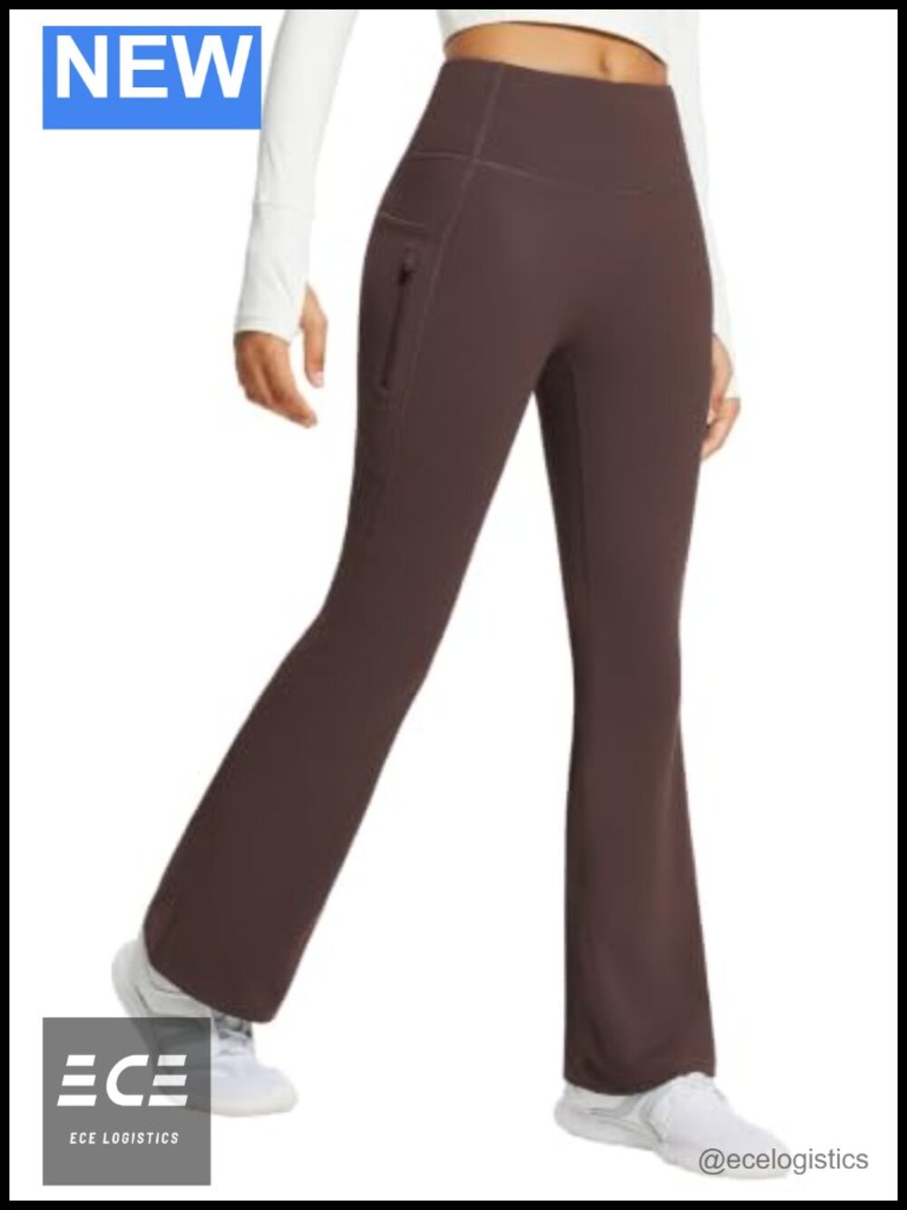 Fleece Lined Water Resistant Thermal Flare Leggings High Waist Yoga Pants